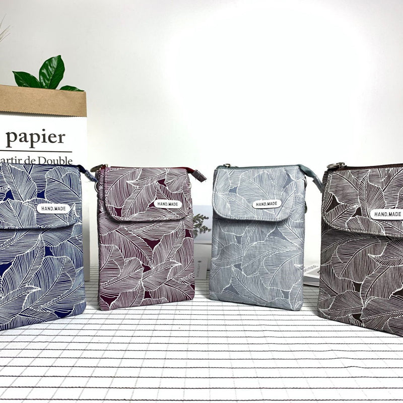 Vintage-Tasche Mit Blattmuster
