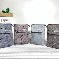 Vintage-Tasche Mit Blattmuster