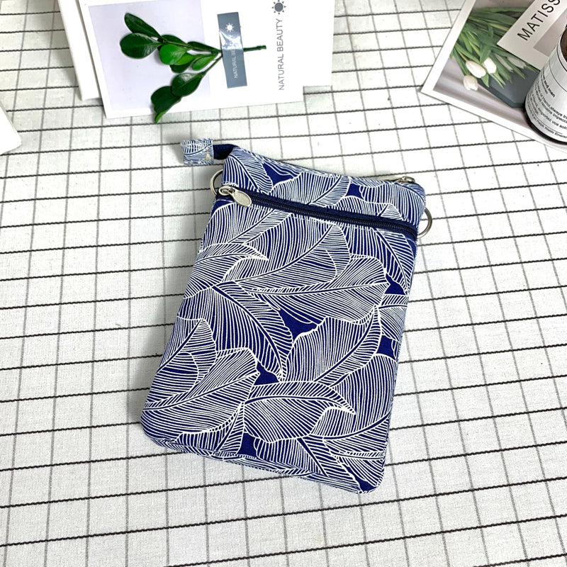 Vintage-Tasche Mit Blattmuster