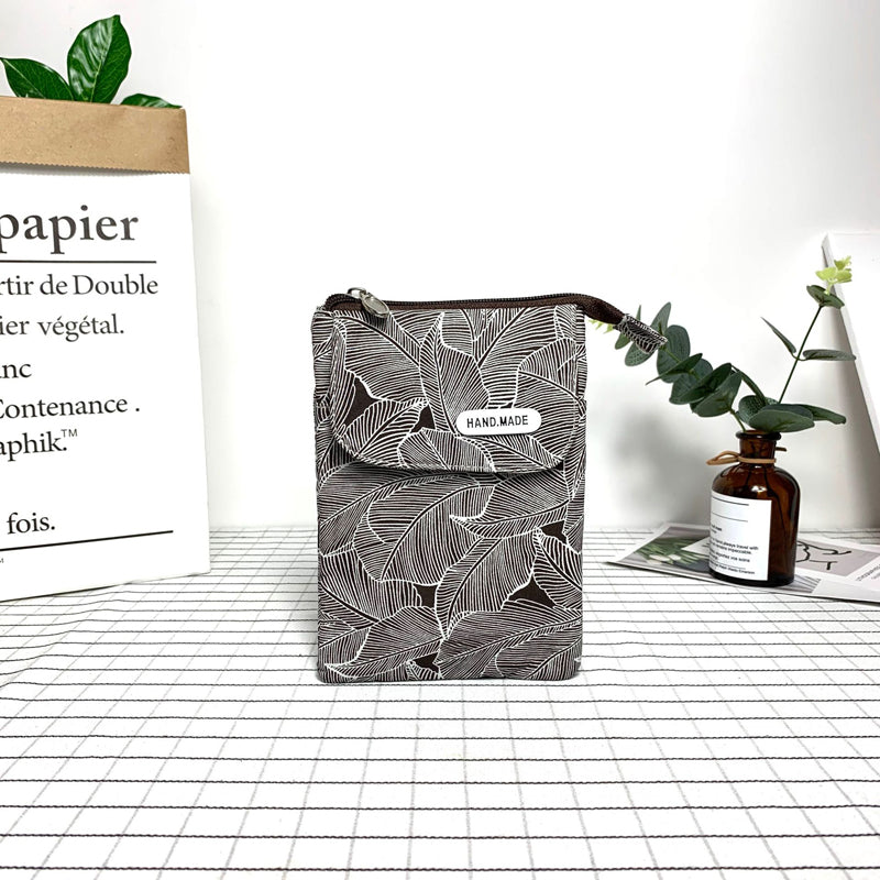 Vintage-Tasche Mit Blattmuster