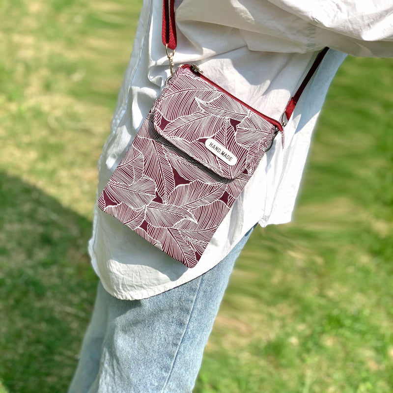 Vintage-Tasche Mit Blattmuster