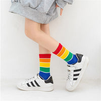 Bunte Gestreifte Socken