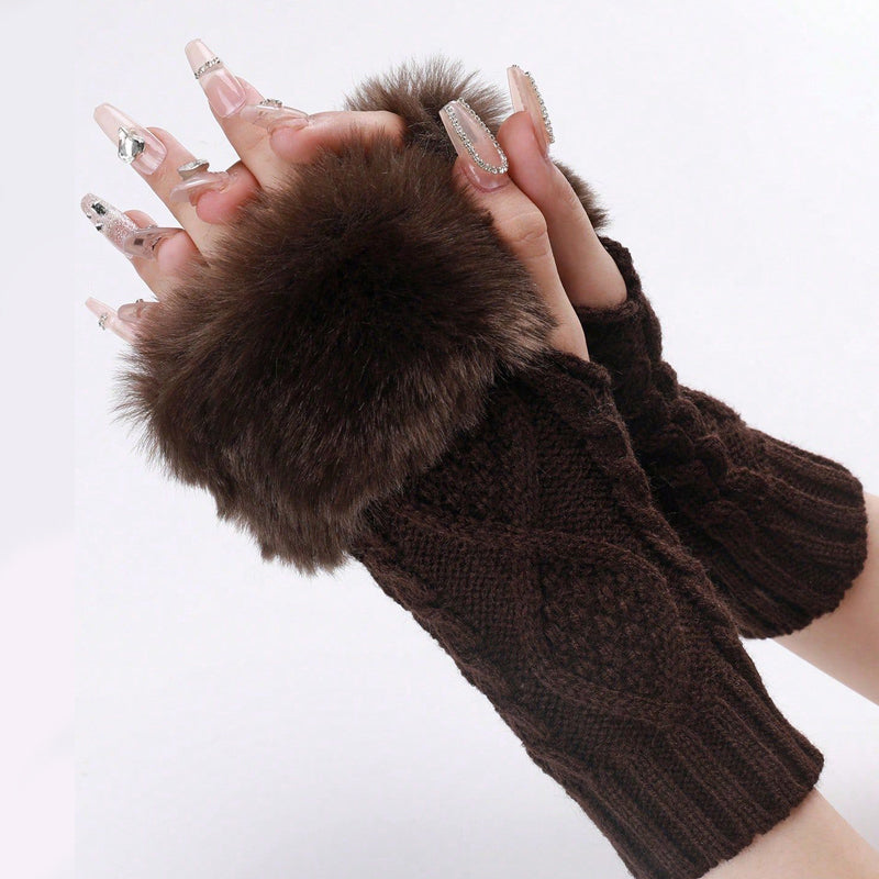 Warme Einfarbige Handschuhe