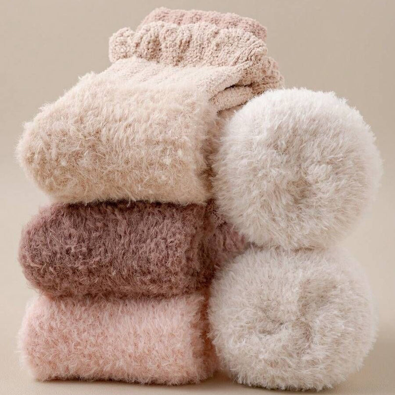 Warme Plüschsocken