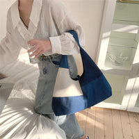 Vintage-Tasche Mit Farbblock