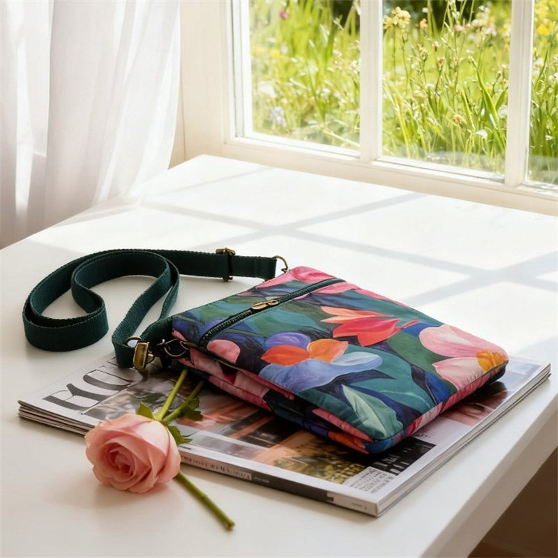 Vintage-Tasche Mit Blumenmuster