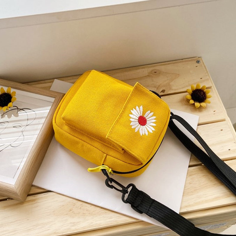 Lässige Canvastasche Mit Gänseblümchen-Motiv