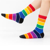 Bunte Gestreifte Socken