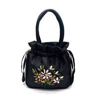 Vintage Tasche Mit Blumenstickerei