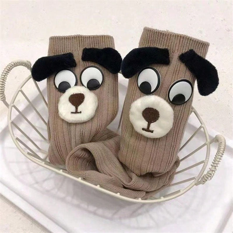 Lässige Socken Mit Cartoon-Hund