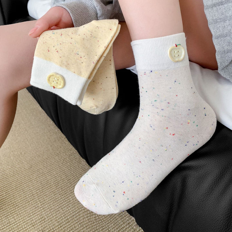 Lässige Socken Mit Farbblock