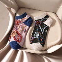 Vintage-Socken Mit Blumenmuster
