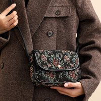Vintage-Tasche Mit Blumenmuster