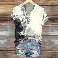 Vintage T-Shirt Mit Blumendruck