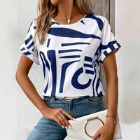 Lässiges Abstraktes T-Shirt