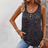 Vintage-Tanktop Mit Blumendruck
