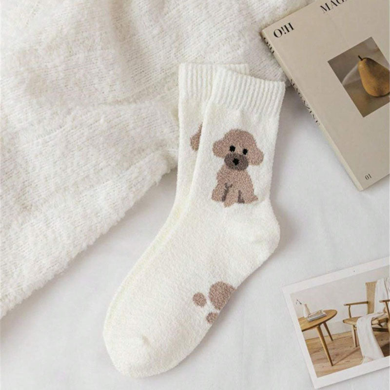 Lässige Socken Mit Cartoon-Hund