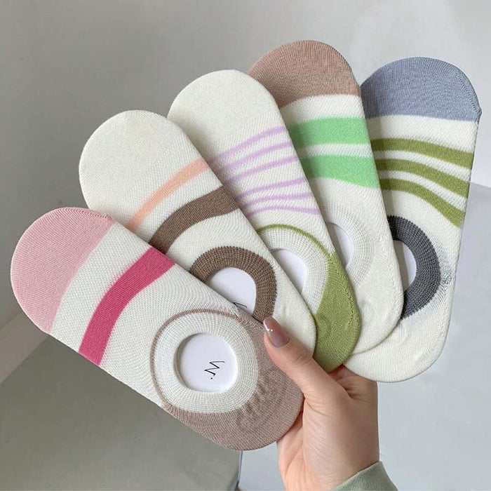 Lässige Gestreifte Socken