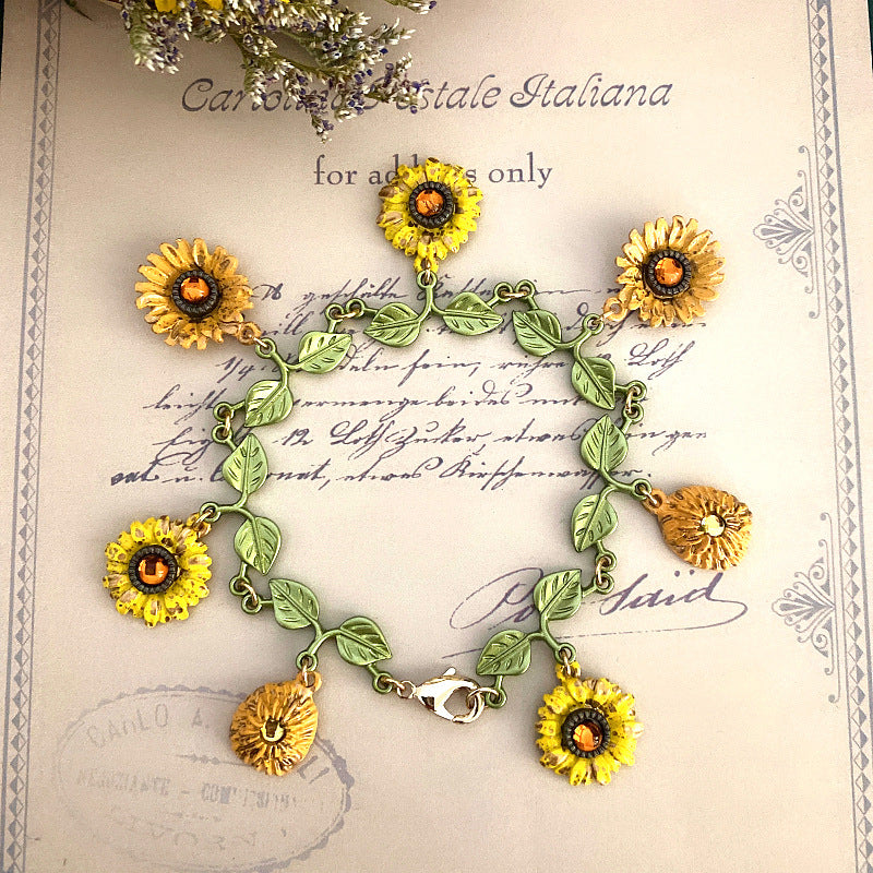 Vintage Sonnenblumenarmband