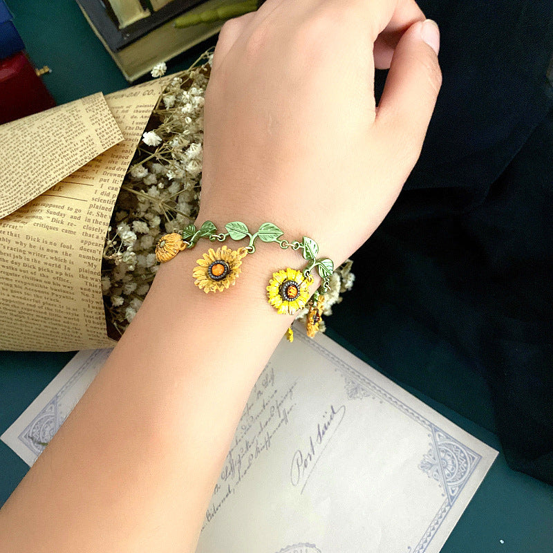 Vintage Sonnenblumenarmband