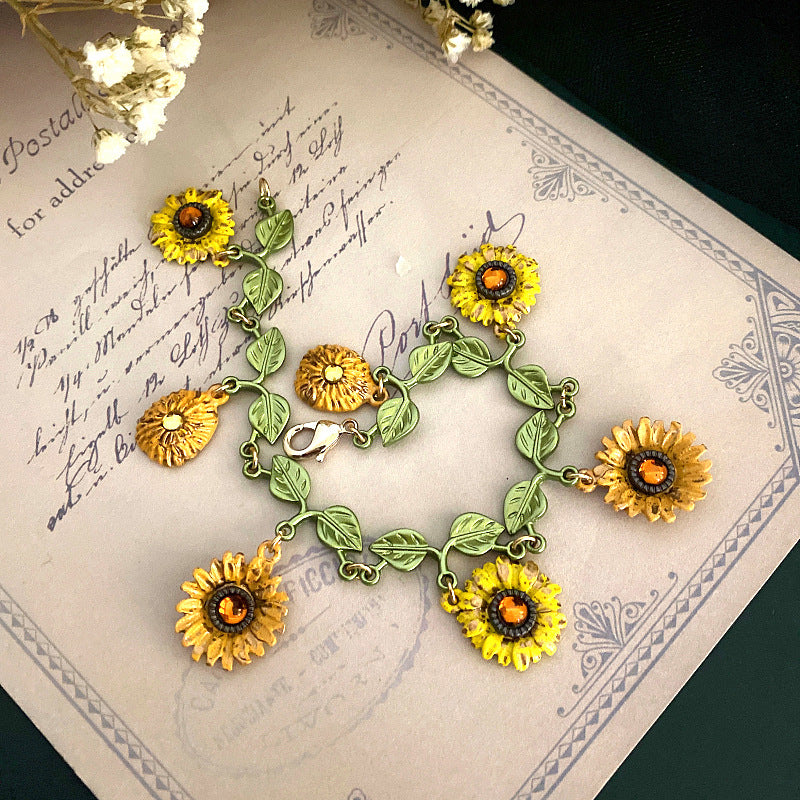 Vintage Sonnenblumenarmband