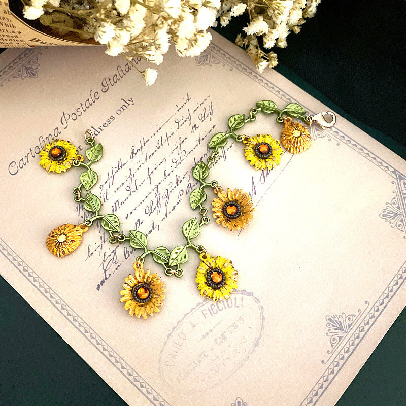 Vintage Sonnenblumenarmband