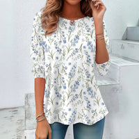 Vintage T-Shirt Mit Blumendruck