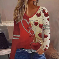 Vintage T-Shirt Mit Herzprint