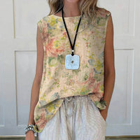 Vintage-Tanktop Mit Blumendruck