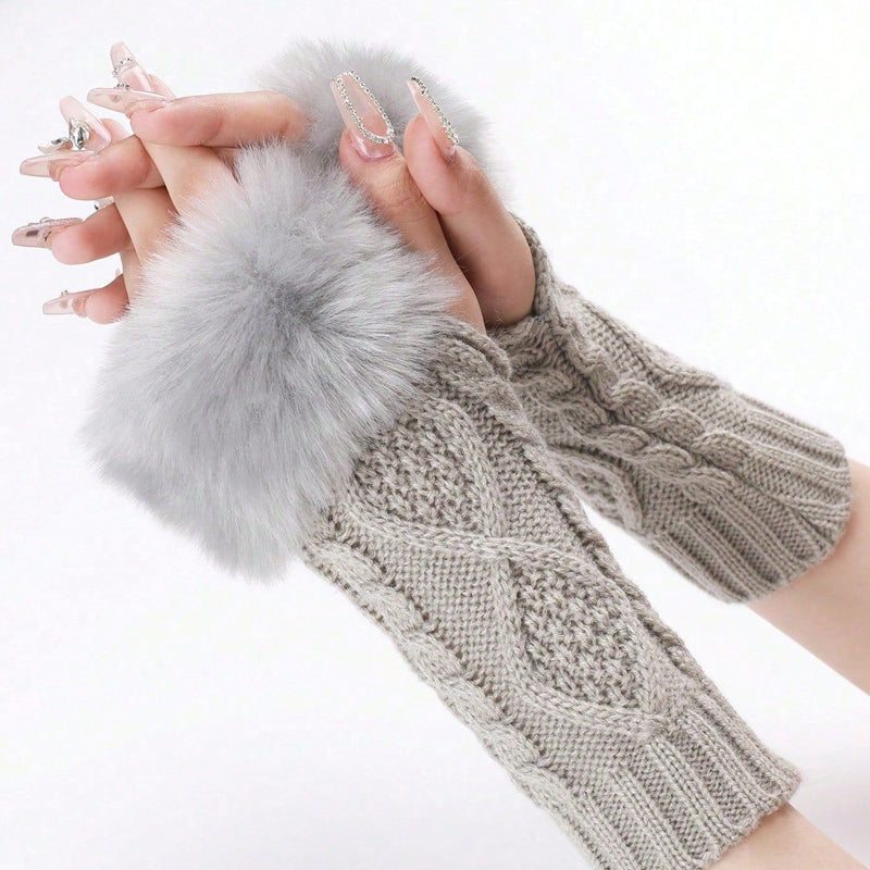 Warme Einfarbige Handschuhe