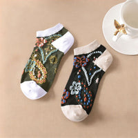 Vintage-Socken Mit Blumenmuster