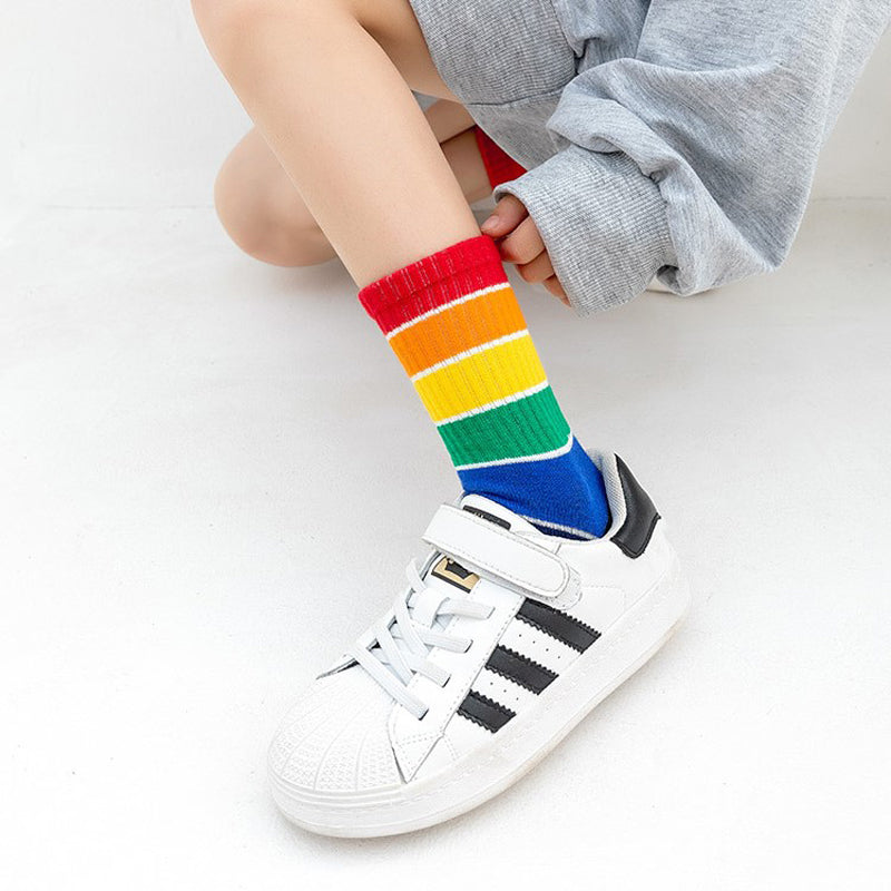 Bunte Gestreifte Socken
