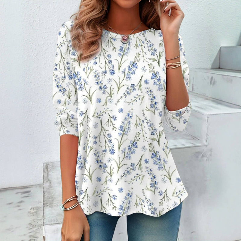 Vintage T-Shirt Mit Blumendruck