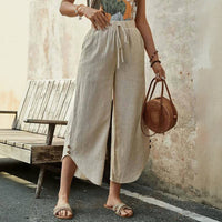 【Baumwolle Und Leinen】Bequeme Freizeithose