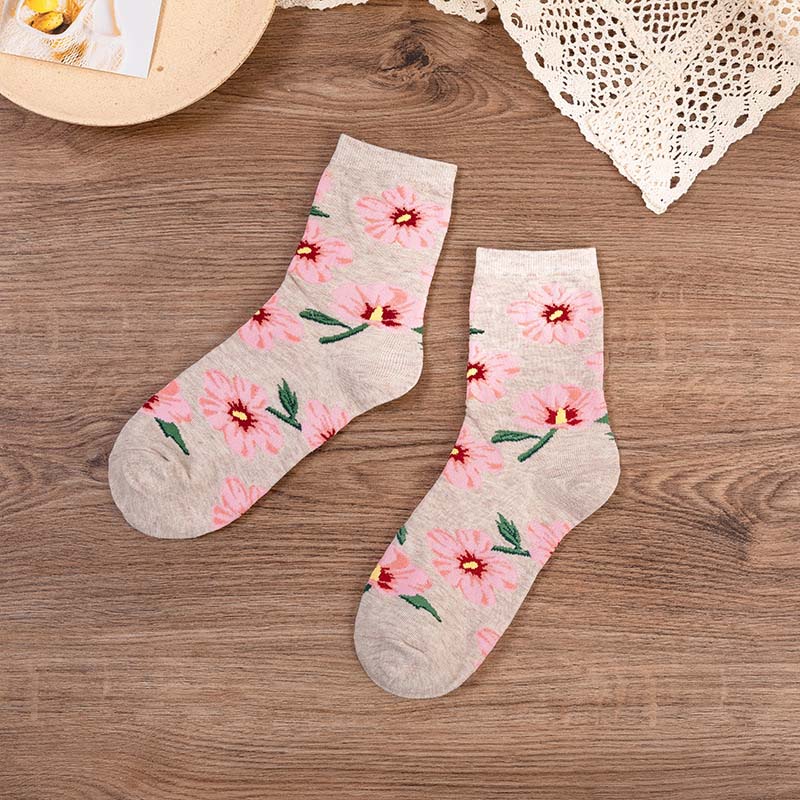 Vintage Blumensocken