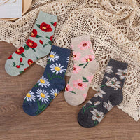 Vintage Blumensocken