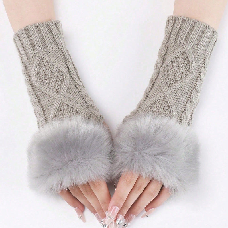 Warme Einfarbige Handschuhe