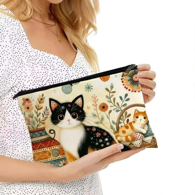 Lässige Tasche Mit Katzenmuster