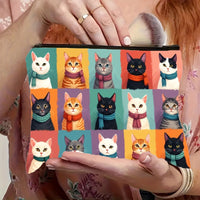 Lässige Tasche Mit Katzenmuster