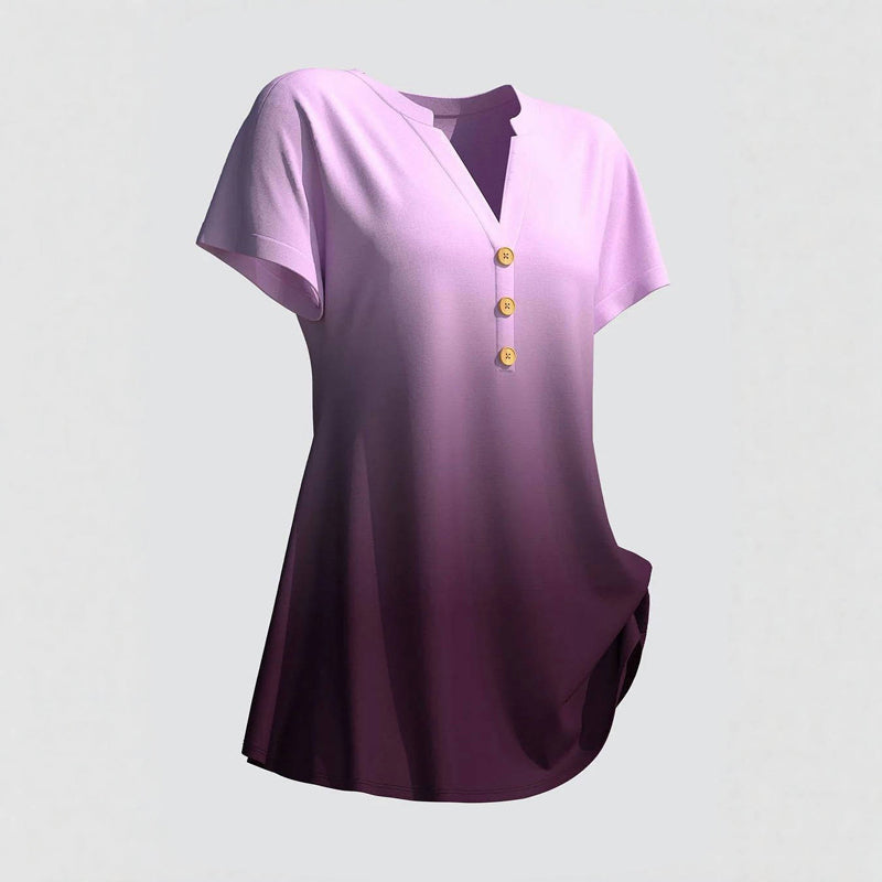 Lässiges Bluse Mit Farbverlauf
