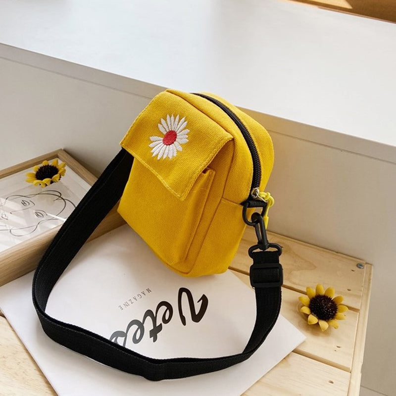 Lässige Canvastasche Mit Gänseblümchen-Motiv