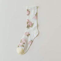 Atmungsaktive Florale Jacquard-Socken