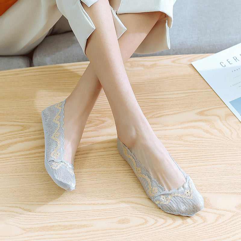 Atmungsaktive Spitzensocken