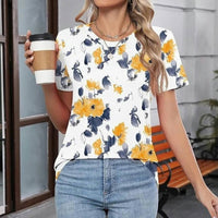 Vintage T-Shirt Mit Blumendruck