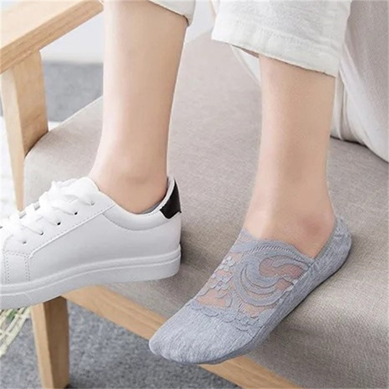 Atmungsaktive Blumensocken