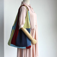 Vintage Patchwork-Stricktasche