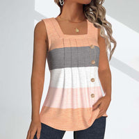 Lässiges Farbblock Tanktop