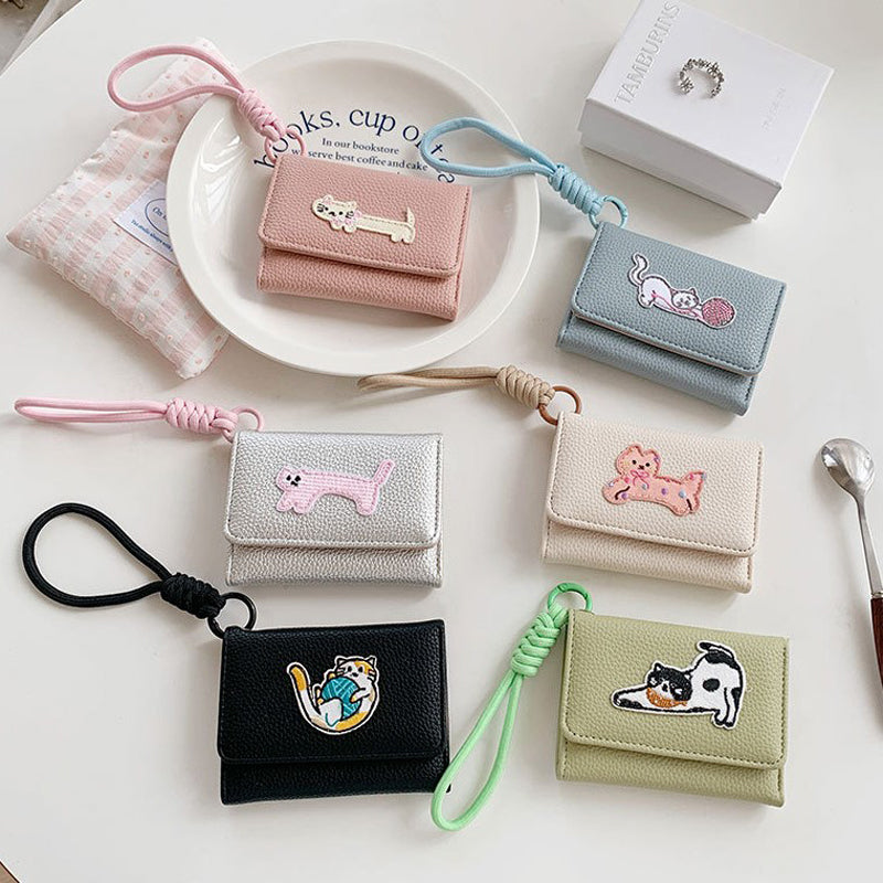 Geldbörse Mit Cartoon-Katze