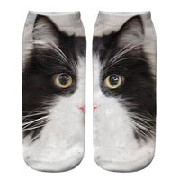 Socken Mit Kreativem Katzenmuster