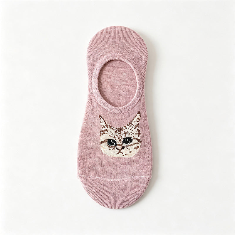 Lässige Socken Mit Katzenmuster